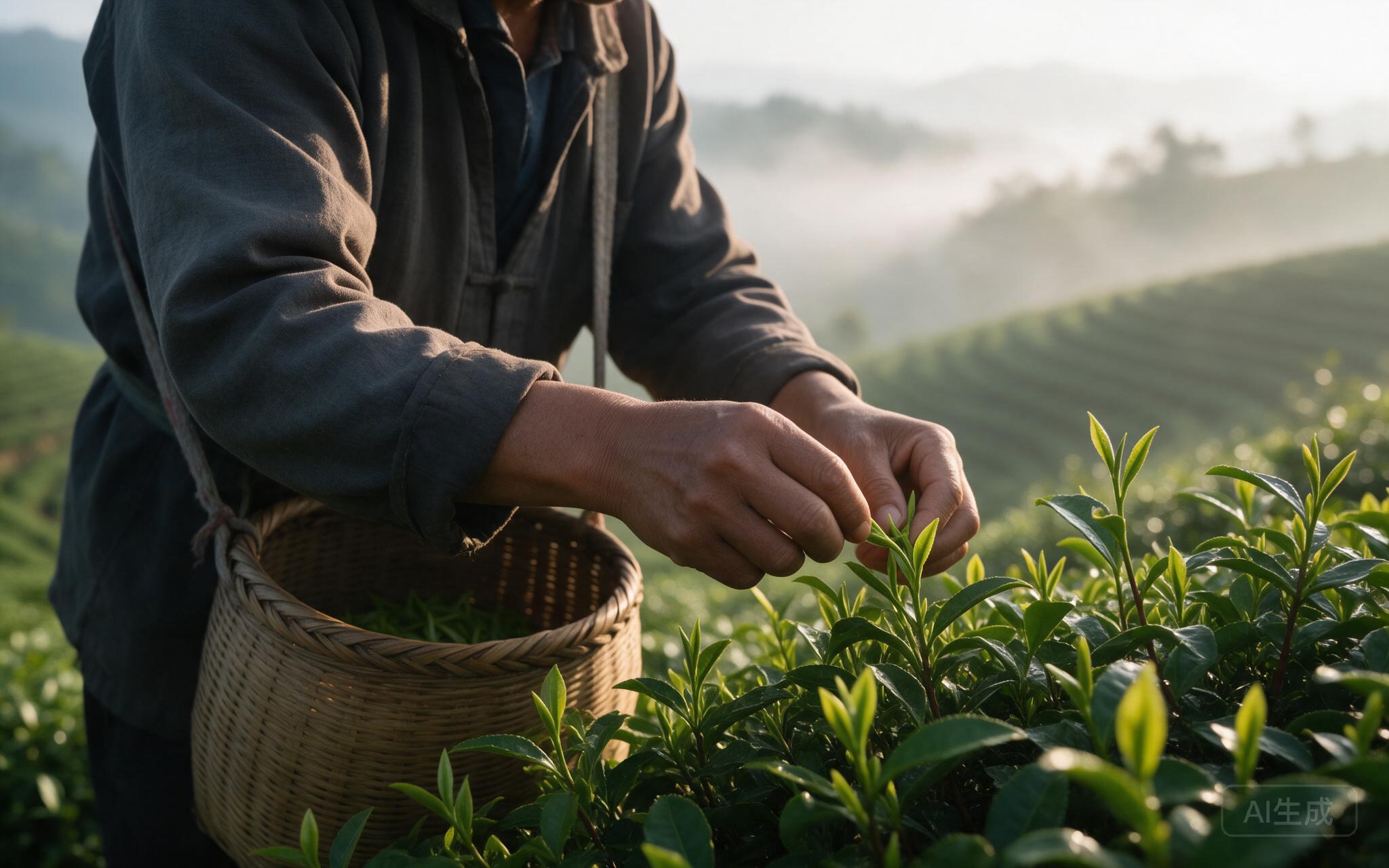 小布香茶山采茶（示意图）