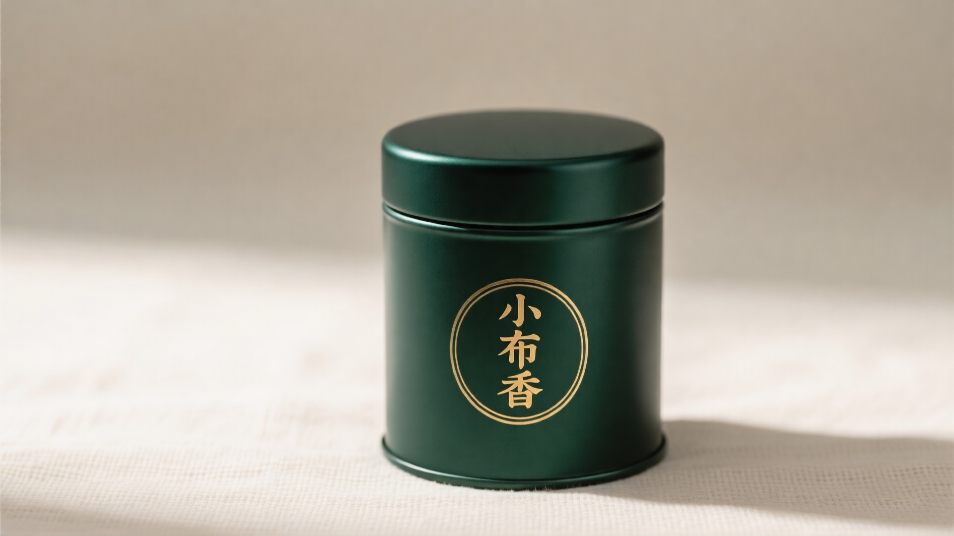 小布香春茶茶罐特写（AI示意图）